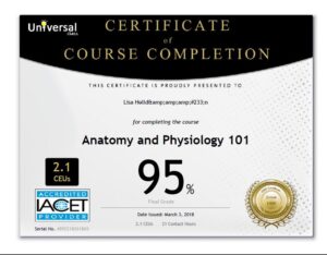 Anatomy and Physiology Certificate